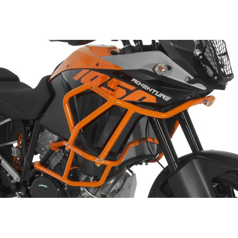 Touratech - Fairing Crash Bars Orange for Original KTM Crash Bars - KTM Adventure 1050, 1090 /R, 1190 /R