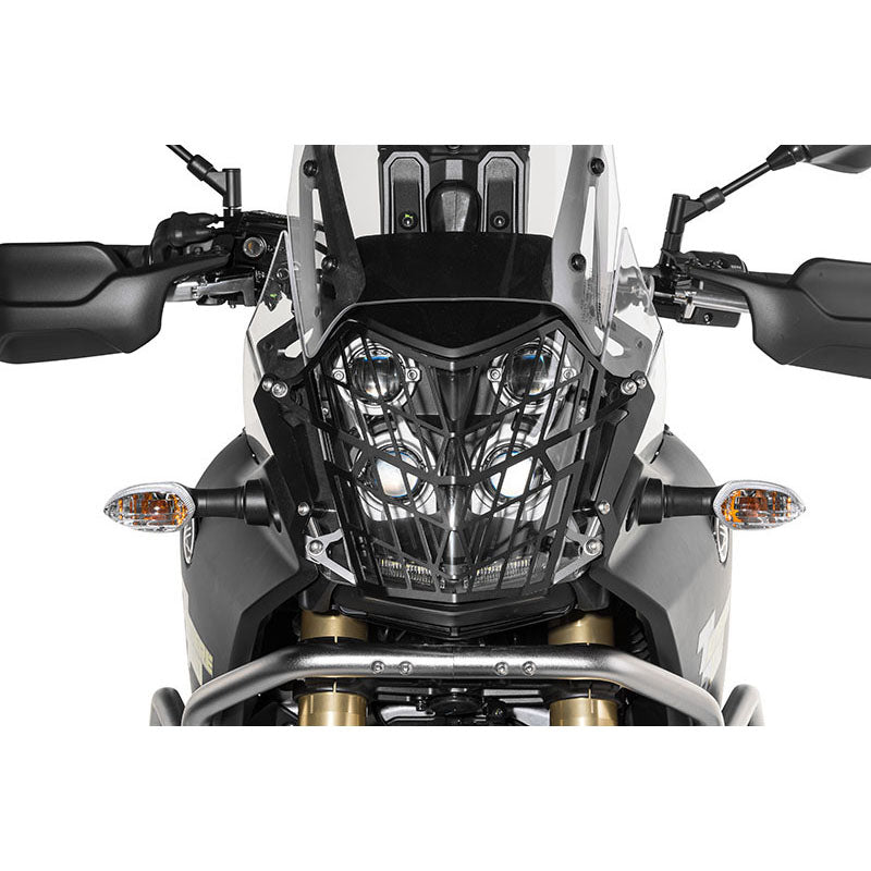 Touratech - Headlight Guard Black Quick-Release - Yamaha Tenere 700