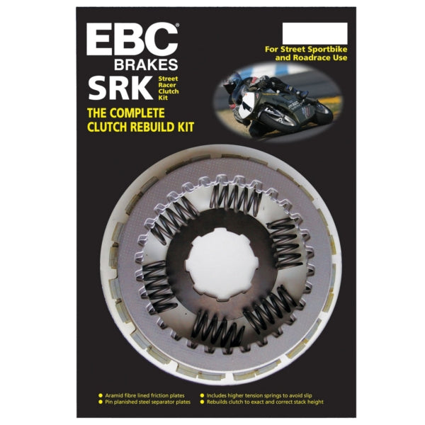 EBC - Clutch Kit - SRK Series - Complete Clutch Kevlar Hon (SRK75)