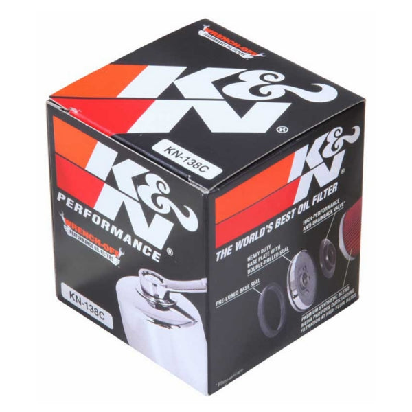 K&N - Oil Filter (Aprilia, Kymco, Suzuki, Arctic Cat ) - (KN-138)