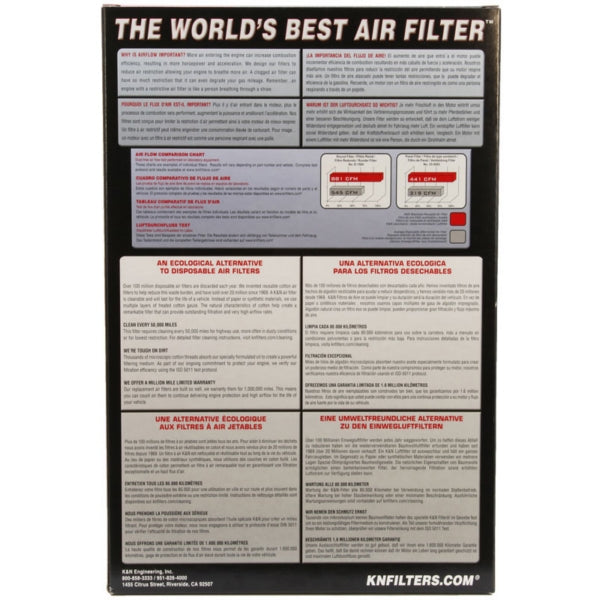 KN-AIR FILTER YAM KN YA-1009 024844245199