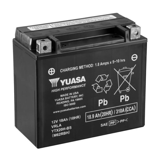 Yuasa - AGM Battery Maintenance Free Factory Activated (YTX20H)