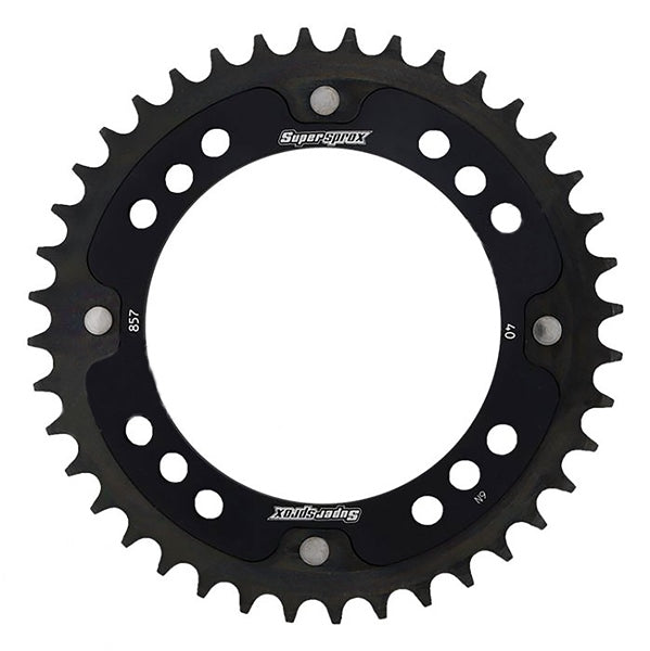 Supersprox-SPROCKET 40 Rear Yamaha Black SUPERSPROX RST-857-40-BLK