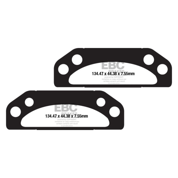 EBC - "X" Carbon Graphite Brake Pad - FA659X Brake Pads/Shoes Std Rear (FA659Xs/Std )