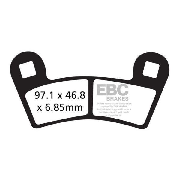 EBC - "SV" Severe Duty Brake Pad - FA677SV Brake Pads Series SV Rear (FA677SVS Series SV )