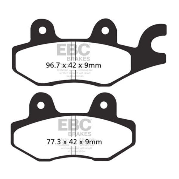 EBC - GPFAX Sintered Race Brake Pad - GpFAx197HH Brake Pad Left (GPFAX197HH)