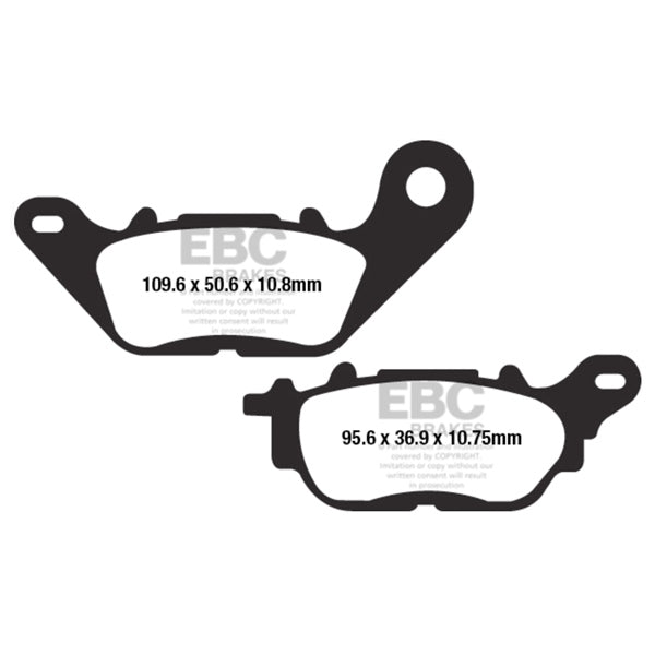 EBC - GPFAX Sintered Race Brake Pad - GpFAx662HH Brake Pad Rear (GPFAX662HH)