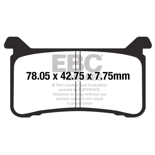 EBC - GPFAX Sintered Race Brake Pad - GpFAx700HH Brake Pad Left/Right (GPFAX700HH)