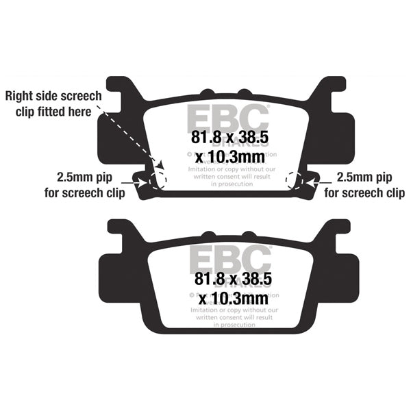 EBC - SXR Brake Pad (SXR704HH)
