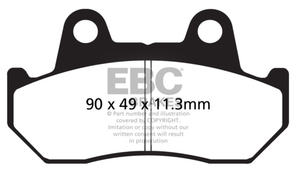 EBC - V-Pad Brake Pad - Front/Rear (FA69/3V)