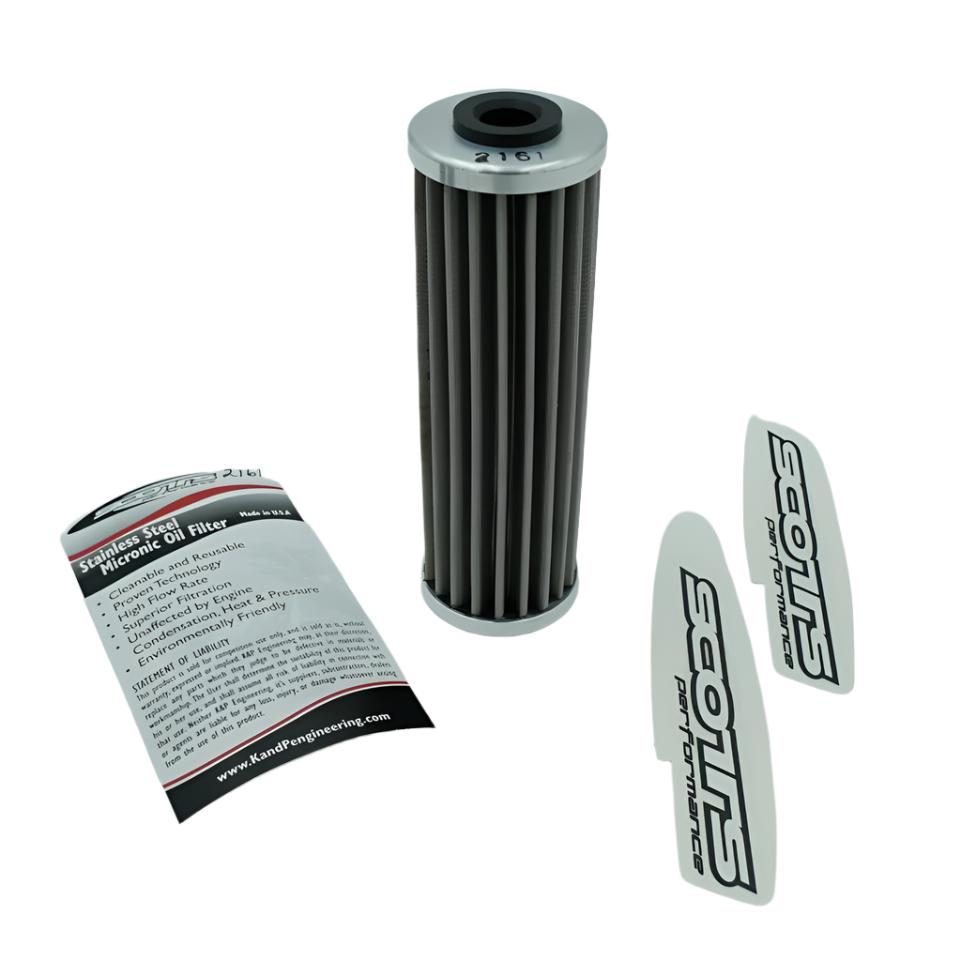 Scotts - Stainless Steel Micronic reusable Oil Filter for KTM 790 890 950 990 1050 1090 1190 1290 (2161)