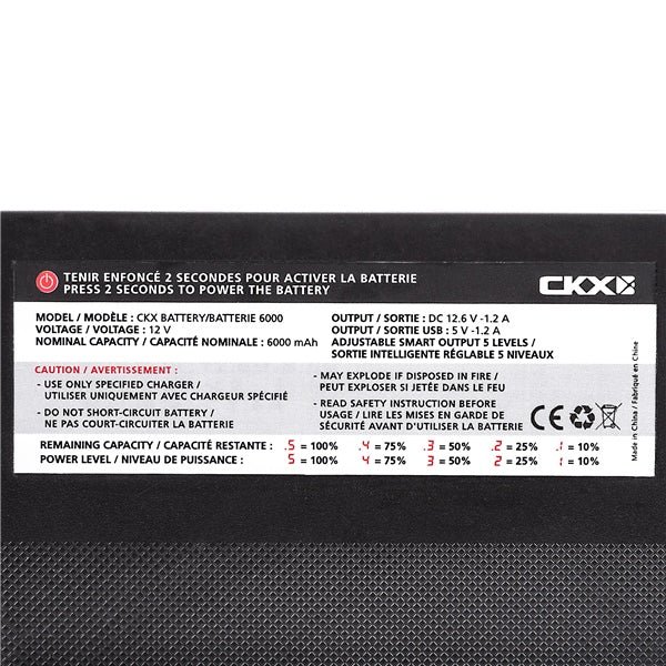CKX - Battery Pack 6000mAh for Electric Goggles
