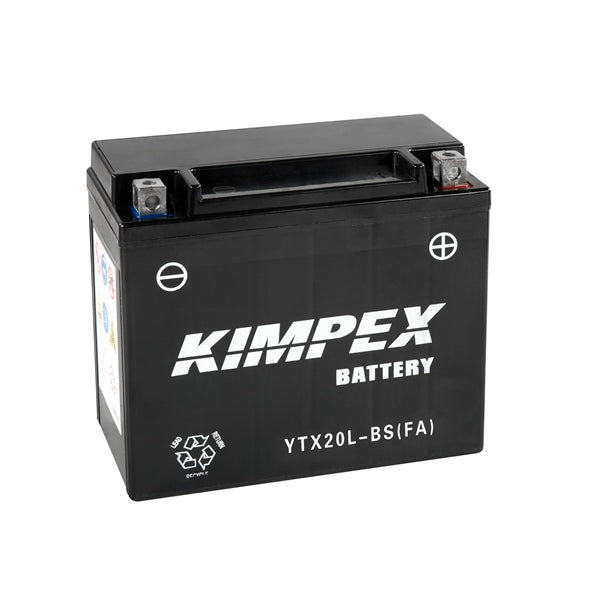Kimpex - AGM Battery Maintenance Free Factory Activated (YTX20L(FA)/HTX20(L)-BS(FA))
