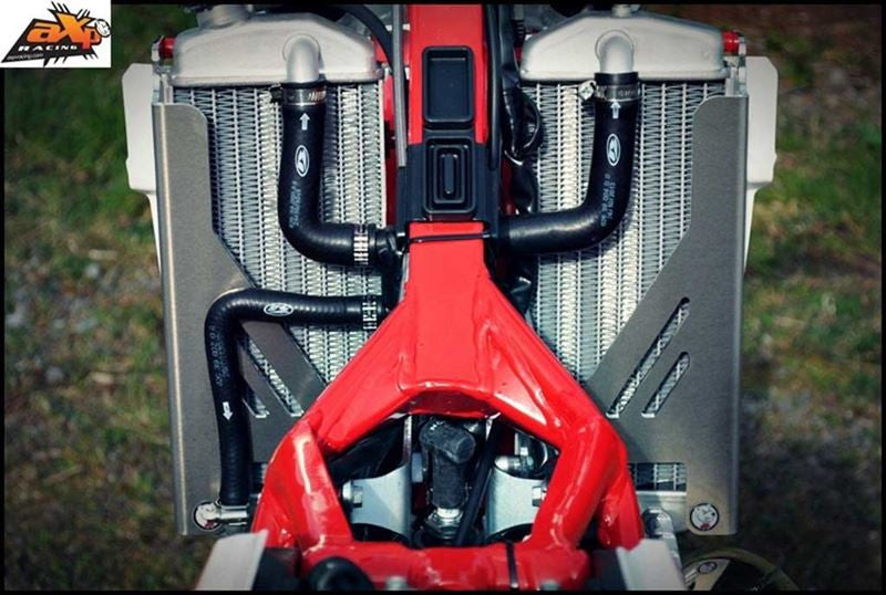 AXP - Radiator Braces - Fits Beta 250 / 300RR 2014 - 2017 - Red Spacers