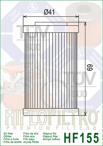 HiFlo - HF155 Oil Filter - KTM, Polaris 2520754