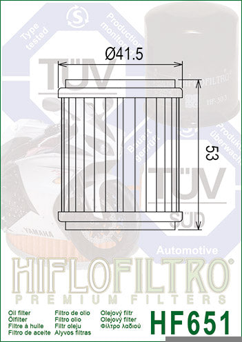 HiFlo - HF651 Oil Filter