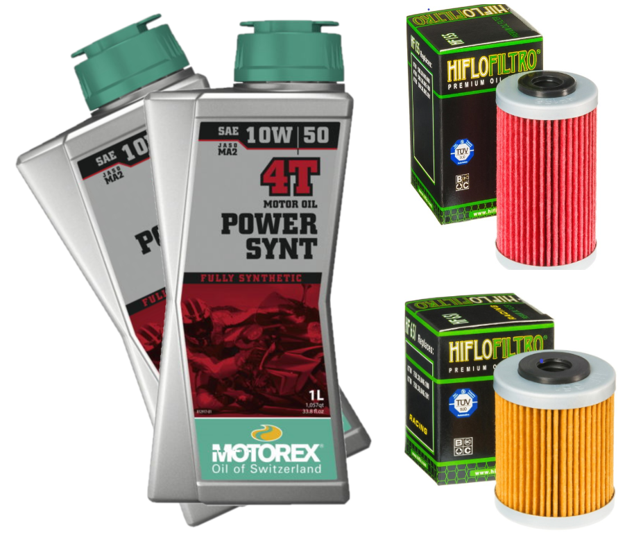 Motorex Power Synthetic Oil Change Kit for 2012+ KTM 690 / Husqvarna 701