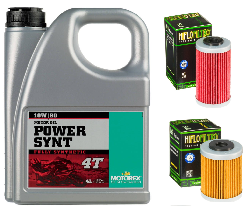 Motorex Power Synthetic Oil Change Kit for 2012+ KTM 690 / Husqvarna 701