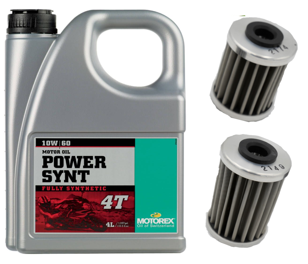 Motorex Power Synthetic Oil Change Kit for 2012+ KTM 690 / Husqvarna 701