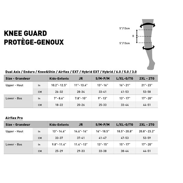 Leatt-KNEE/SHIN GUARD 3.0 EXT WH/BK 2XL 5019210152 6009699060634