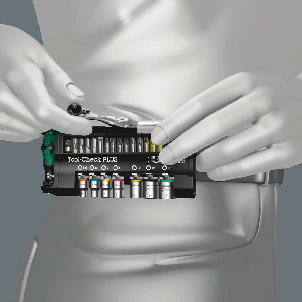 Wera Tools - Tool-Check Plus Bits Assortment With Ratchet + Sockets - 05056490001