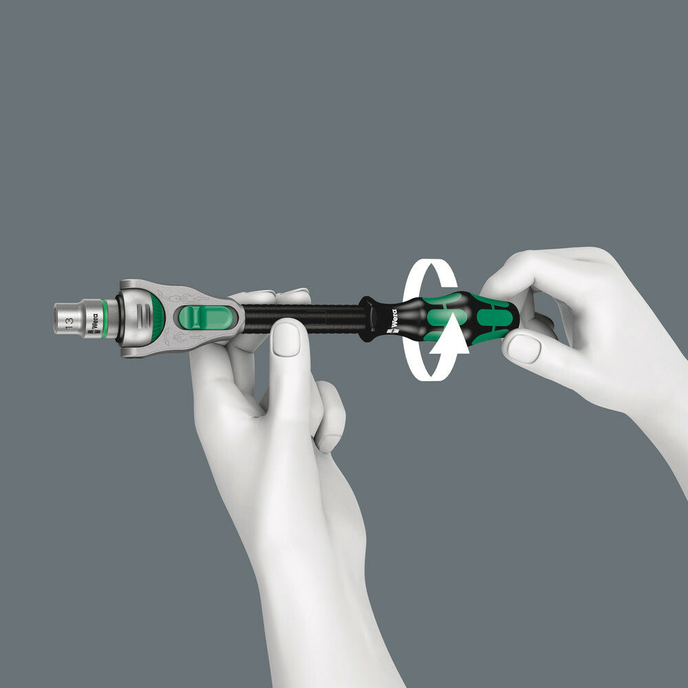 Wera Tools - 8100 Sa 6 Zyklop Speed Ratchet Set 1/4 28 Pcs Ratchet Set 1/4" Drive Metric - 05004016001