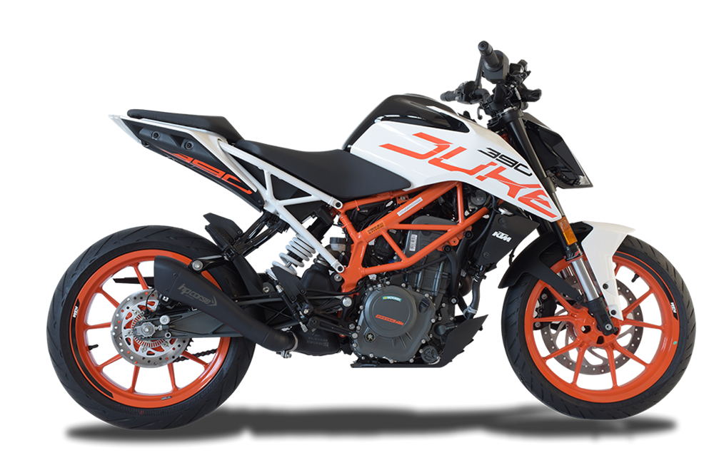 HPCorse - Hydroform Black Muffler for KTM Duke 390 - 2017 to 2020