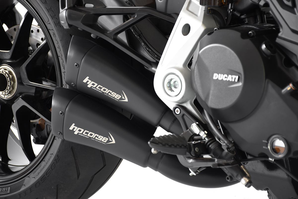 HPCorse - Hydroform Short Muffler for Ducati Diavel 1260 - Race Use Only
