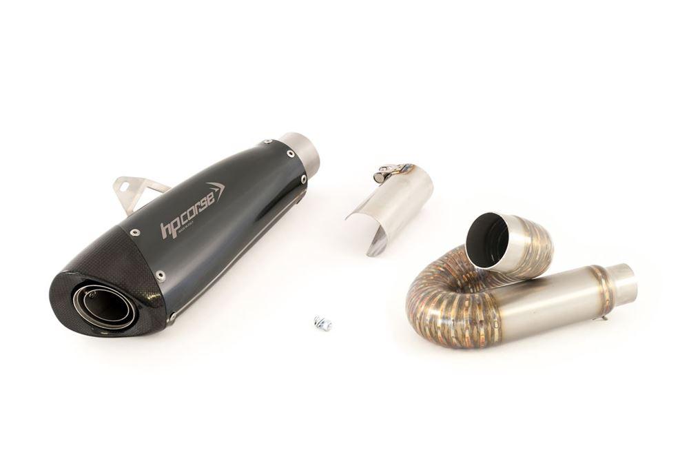 HPCorse - EvoXtreme 260mm Muffler for Ducati Monster 797 (Curved Link Arm)