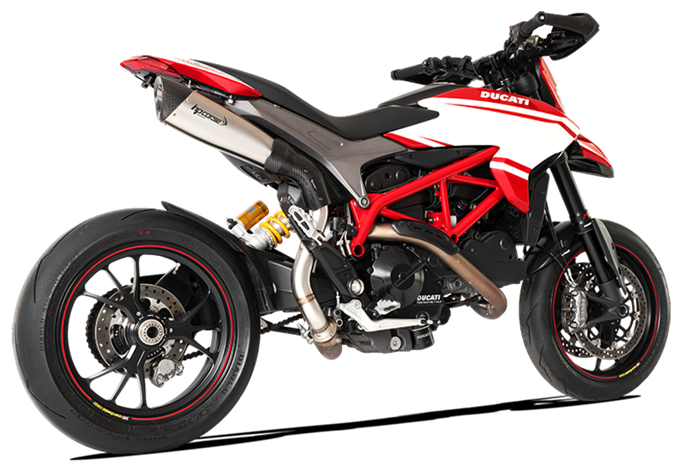 HPCorse - EvoXtreme 310mm Muffler for Ducati Hypermotard 821 with Slip On Link-Pipe (High Position)