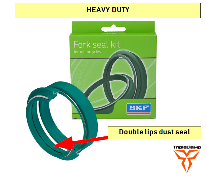 SKF - Fork Oil/Dust Seal Kit SHOWA 49 mm - Heavy Duty