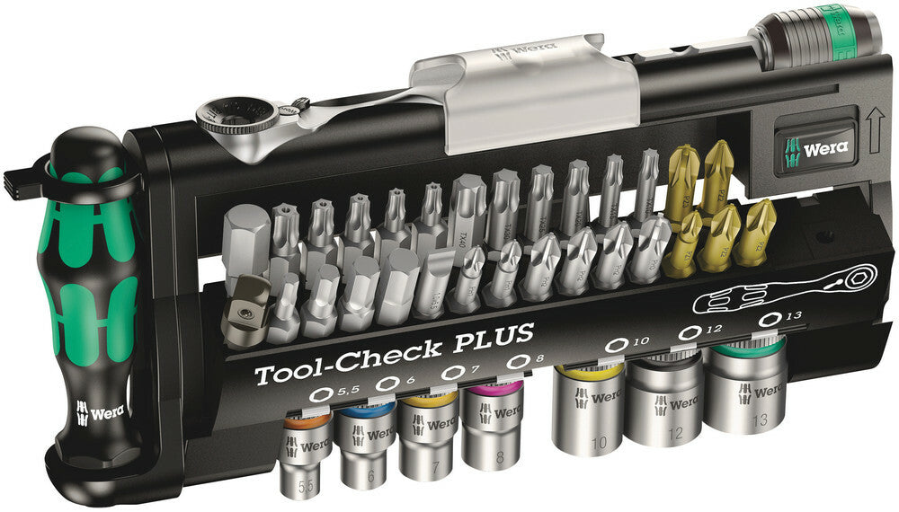 Wera Tools - Tool-Check Plus Bits Assortment With Ratchet + Sockets - 05056490001