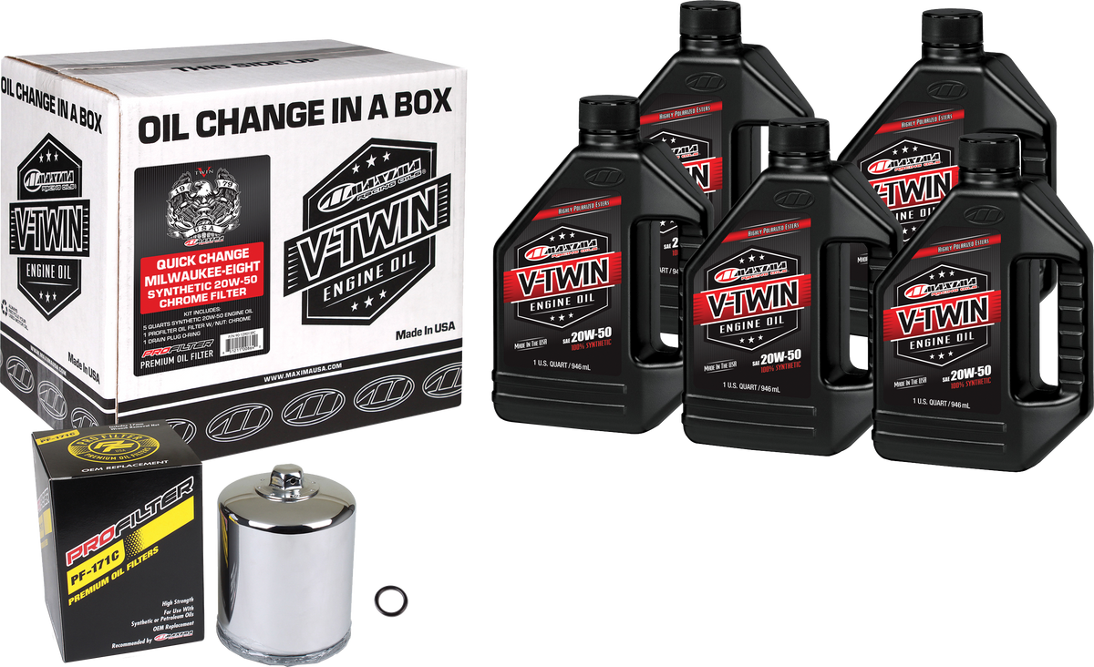Maxima - V-Twin Quick Change Oil Filter Kit (90-129015PC)