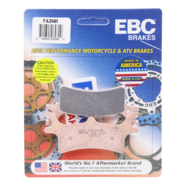 EBC-FA314R EBC BRAKE PAD FA314R 840655069829