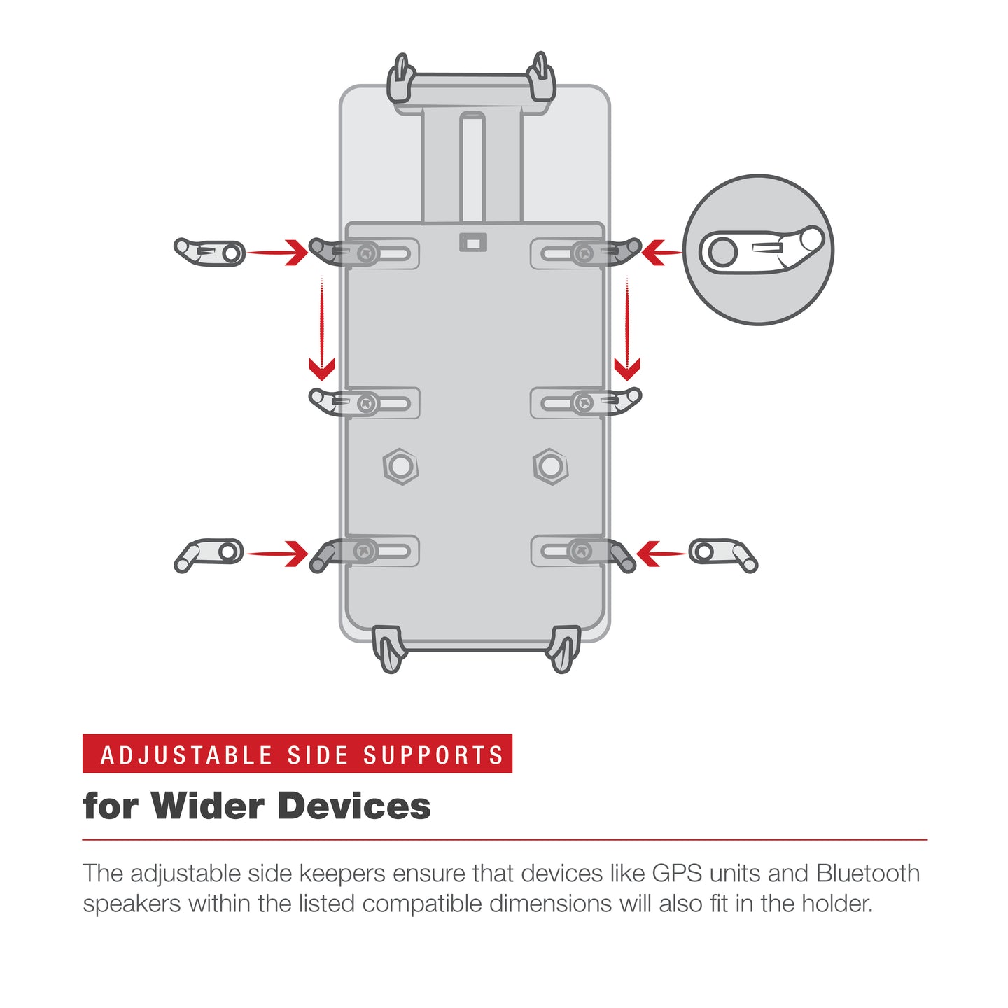 RamMount - RAM® Quick-Grip™ XL Phone Mount with Low-Profile Tough-Claw™
