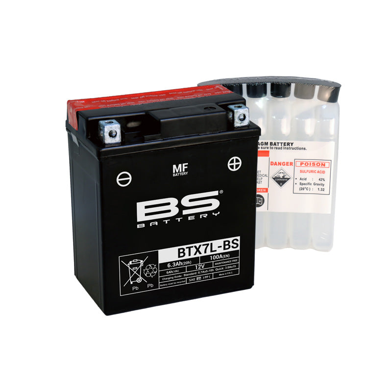 BS Battery - BS MF - BTX7L-BS (YTX7L-BS)
