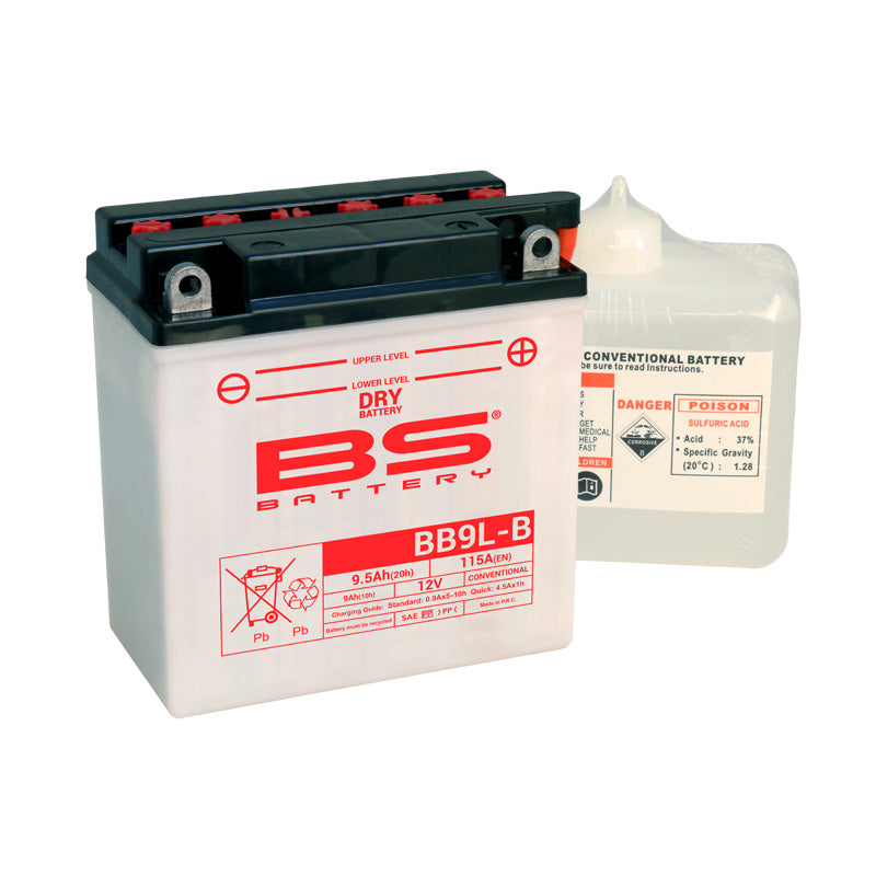 BS Battery - BS DRY - BB9L-B (With Acid Pack) (YB9L-B)