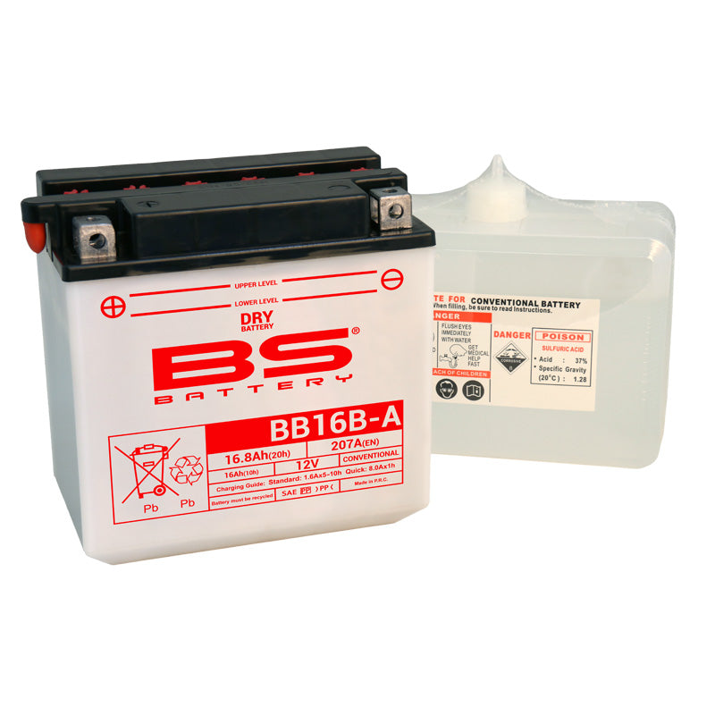 BS Battery - BS DRY - BB16B-A (With Acid Pack) (YB16B-A)