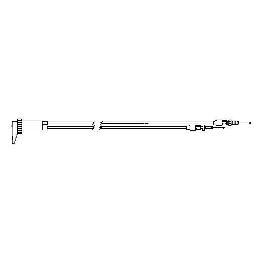 Kimpex-CHOKE CONTROL CABLE DUAL ASS KIMPEX 05-146 