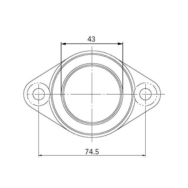 Kimpex-CARBURETOR FLANGE YAM 07-105-01 