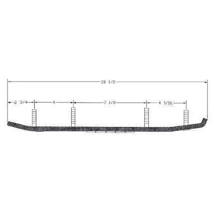 Kimpex-CARBIDE WEARBAR SINGLE 90D QTY2 SKI-DOO 371877 779423079190