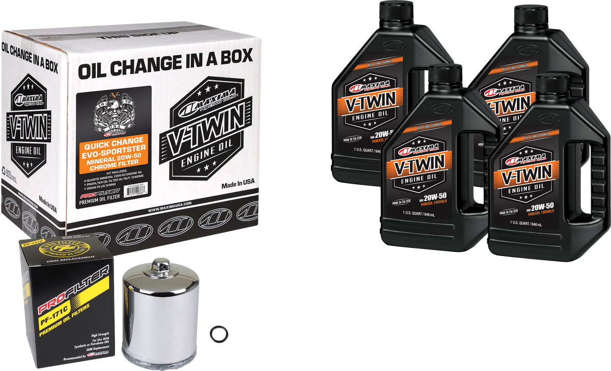 Maxima - V-Twin Quick Change Oil Filter Kit