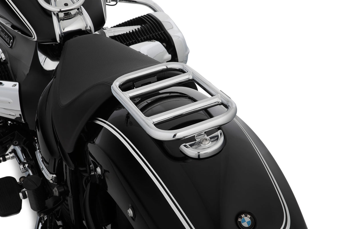 Solid luggage carrier for stylish and secure storage of bags or other luggage
