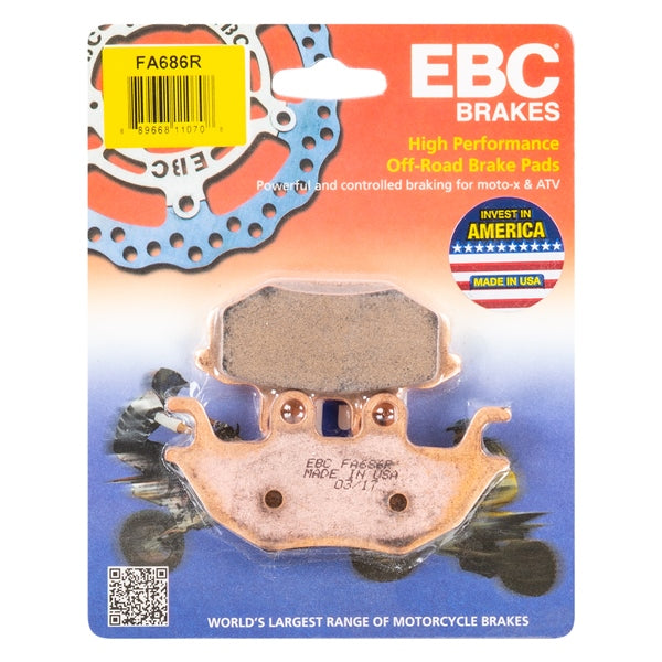 EBC-FA686R EBC BRAKE PAD FA686R 889668110708