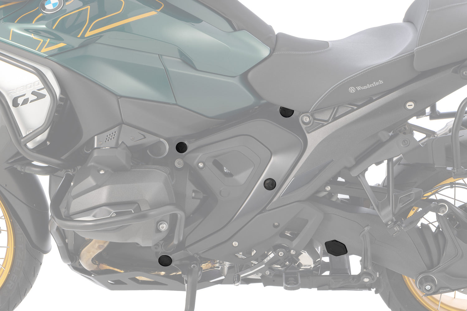 Wunderlich Frame caps 8-piece R 1300 GS (Adventure) - complete your BMW ✔ Premium components ✔ Integrated design ➜ Order now