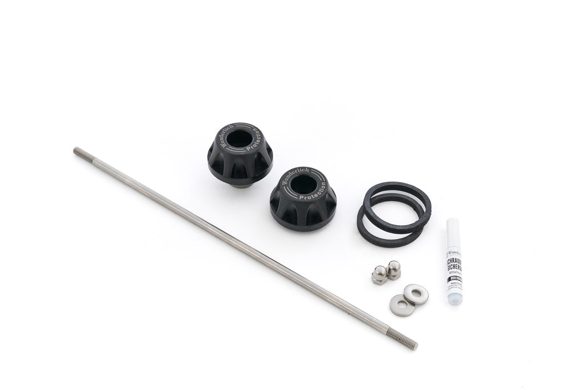 Wunderlich DOUBLESHOCK axle protection pads R 1300 - complete your BMW ✔ Premium components ✔ Integrated design