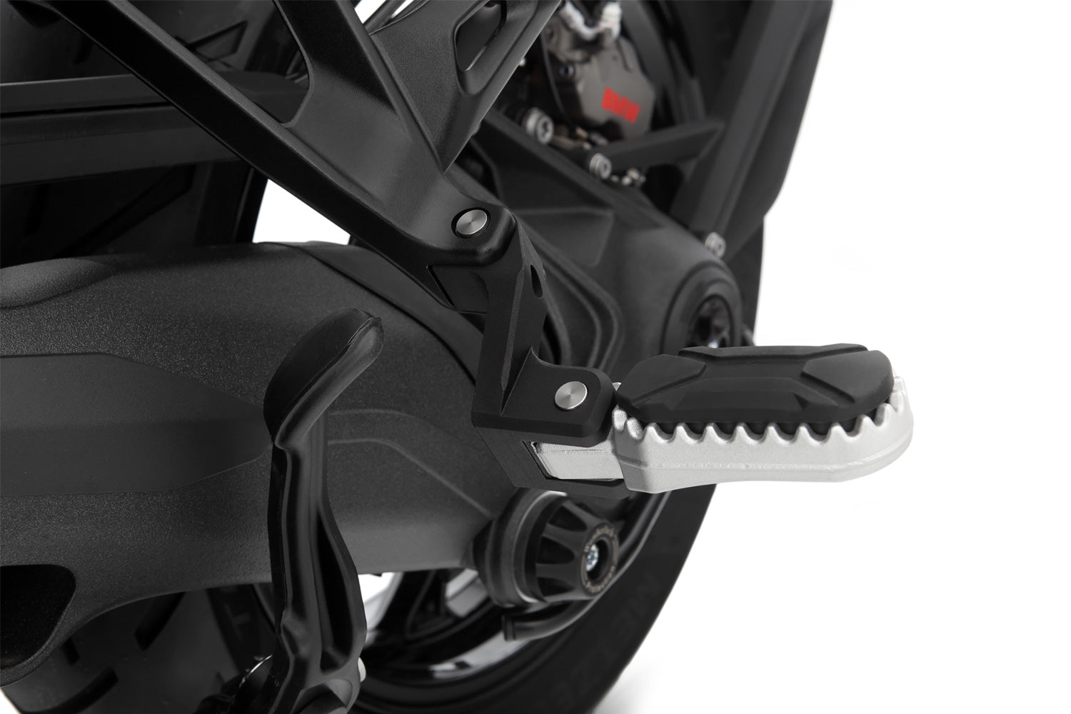 Wunderlich passenger footrest lowering kit R 1300 GS (Adventure) - complete your BMW ✔ Premium components ✔ Integrated design ➜ Order now