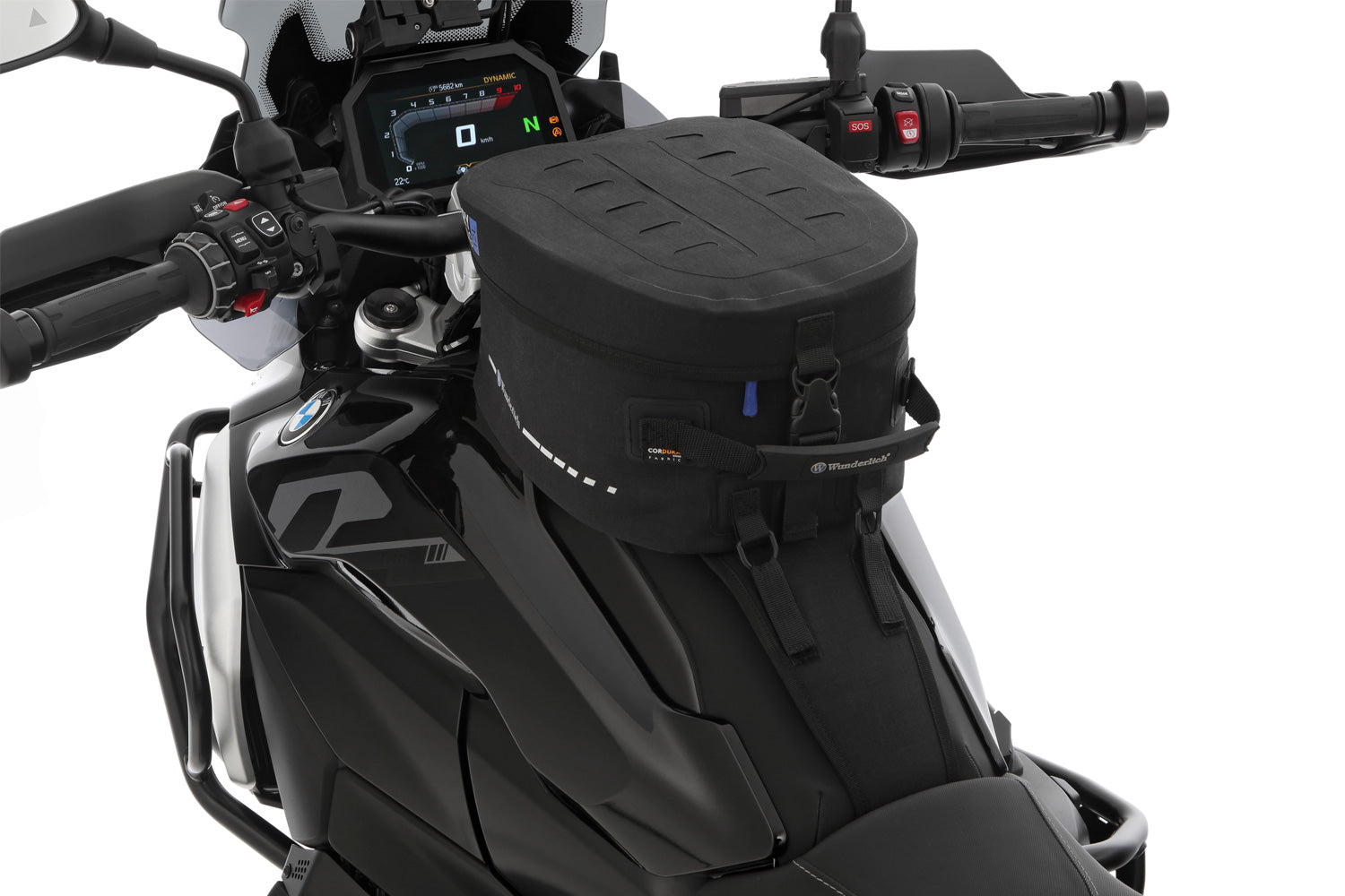 System mount for the tank bags of the Wunderlich ELEPHANT series