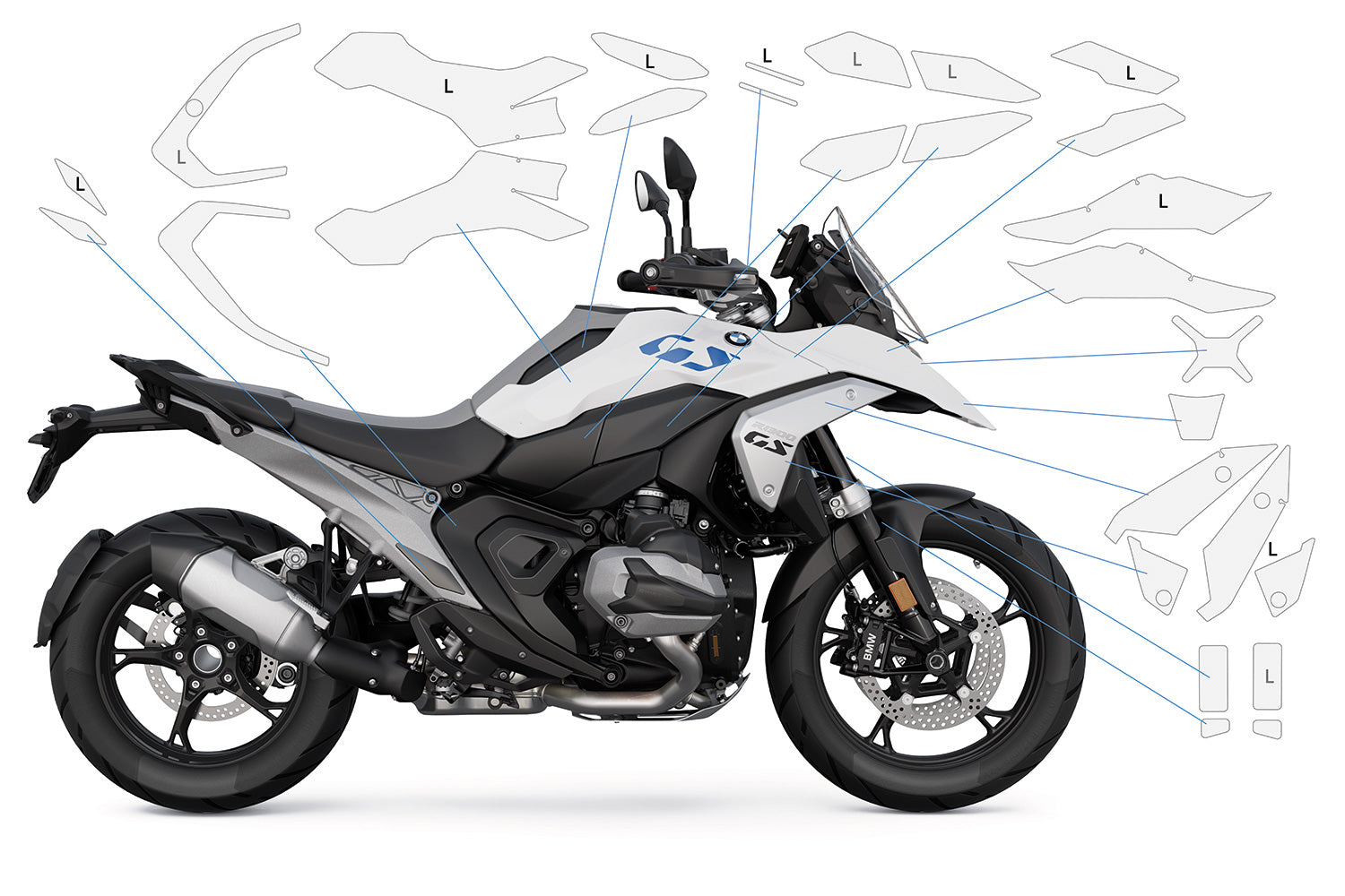 PremiumShield - Complete Paint Protection Set for R 1300 GS