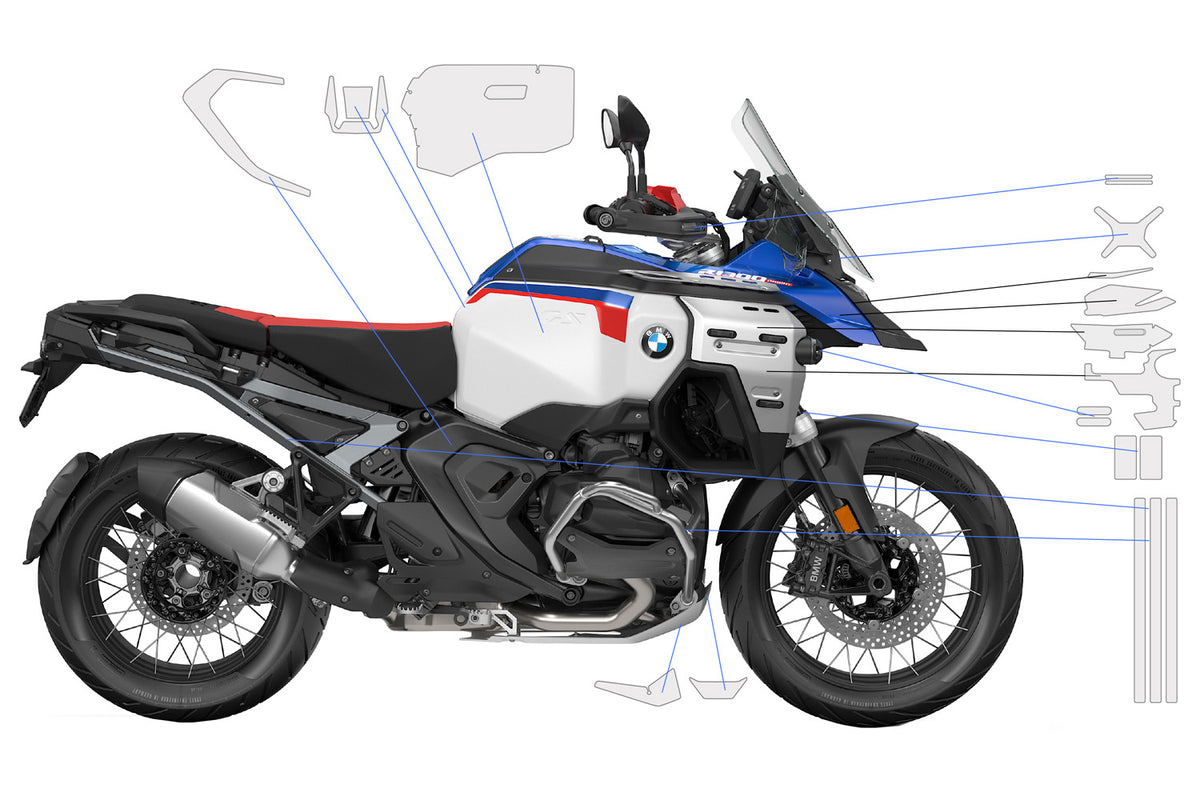 PremiumShield - Complete Paint Protection Set for R 1300 GS Adventure Trophy + Triple